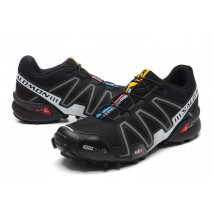 Черные кроссовки мужские Salomon Speedcross 3 для бега